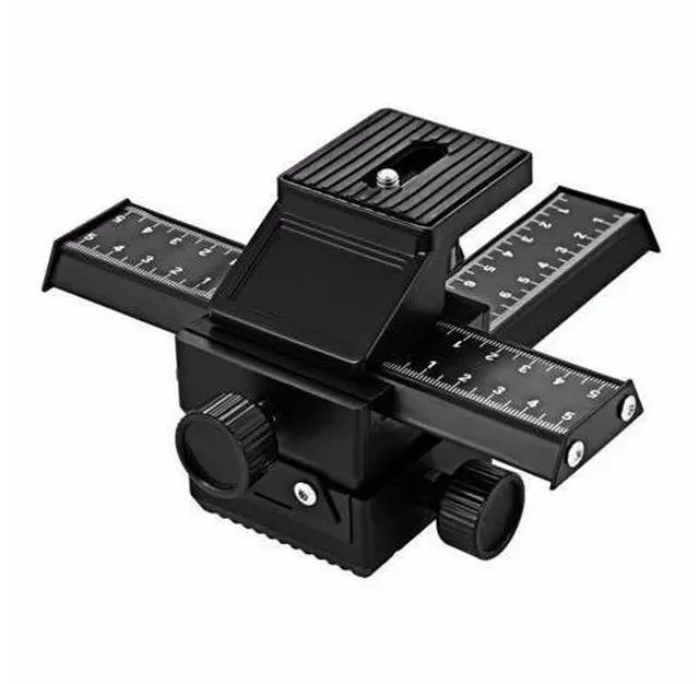 Main image of Pro 4 Way Magnesium Alloy Macro-Focusing Rail Slider Close-up Shooting Photography Tripod Head for DSLR Camera DROP SHIPPING