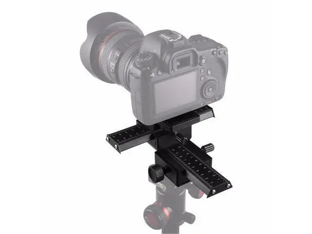 Alt view image 2 of 2 - Pro 4 Way Magnesium Alloy Macro-Focusing Rail Slider Close-up Shooting Photography Tripod Head for DSLR Camera DROP SHIPPING
