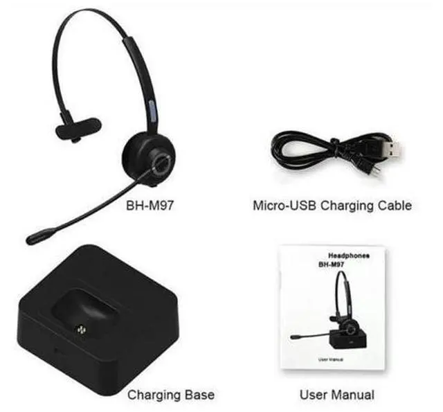 Main image of M97 Wireless Headset Call Bluetooth 5.0 Trucker Headphone With Microphone Handsfree CVC6.0 Noise Reduction Business Earphones