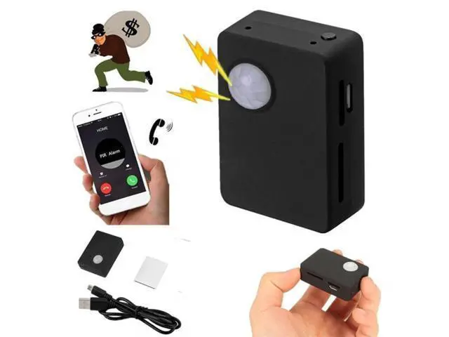 Alt view image 2 of 2 - GPS Tracker Smart Wireless PIR Motion Detector Sensor Support HD Camera SMS MMS GSM Anti-theft Alarm System Mirco USB