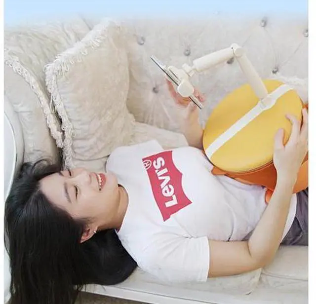 Main image of Laptop Phone Stand Adjustable Pillow Phone Holder Inside Storage Mobile Phone Pillow Holder Removable Cleaning for Home Bed Sofa