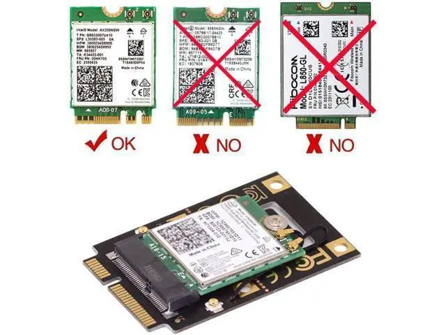 Alt view image 2 of 7 - ChenYang M.2 Key-A NGFF to Mini PCI-E PCI Express Converter Adapter for 9260 8265 7260 WIFI6 WIFI7 AC Card