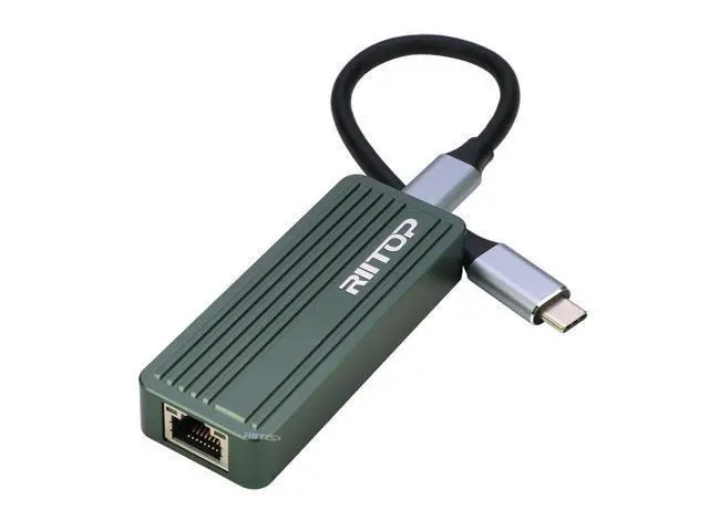 Alt view image 4 of 7 - USB C to 10Gb Ethernet Adapter, 10Gb Type C to Ethernet Adapter, Compatible with USB4 & Thunderbolt 5/4/3