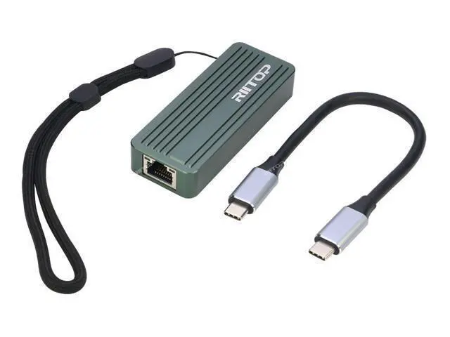 Alt view image 7 of 7 - USB C to 10Gb Ethernet Adapter, 10Gb Type C to Ethernet Adapter, Compatible with USB4 & Thunderbolt 5/4/3