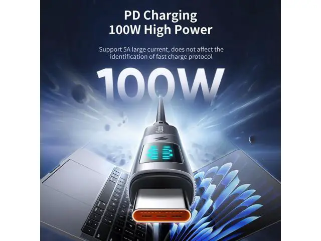 Alt view image 2 of 7 - USB C to USB C Digital Display Adapter 100W Charging Data Transfer USB C Female to Type C Plug Compatible with MacBook/i-Phone15/i-Pad/Galaxy/Xperia/Pixel/Android