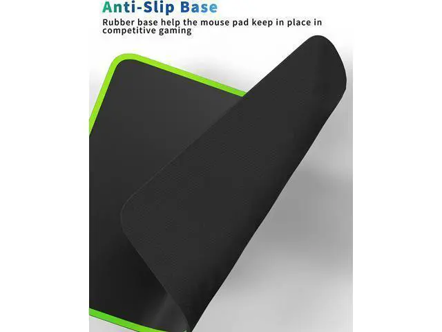 Alt view image 3 of 7 - Mouse Pad for Optical Mice Fast DPI Speed, Waterproof Computer Mouse Mat with Ultra-Smooth Surface, Anti-Slip Rubber Base, Portable Mousepad for Gaming Office, 10 × 7.8 Inches, Black