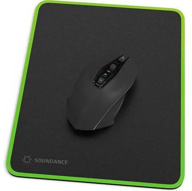 Main image of Mouse Pad for Optical Mice Fast DPI Speed, Waterproof Computer Mouse Mat with Ultra-Smooth Surface, Anti-Slip Rubber Base, Portable Mousepad for Gaming Office, 10 × 7.8 Inches, Black