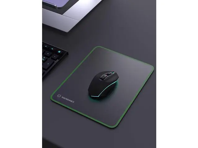 Alt view image 5 of 7 - Mouse Pad for Optical Mice Fast DPI Speed, Waterproof Computer Mouse Mat with Ultra-Smooth Surface, Anti-Slip Rubber Base, Portable Mousepad for Gaming Office, 10 × 7.8 Inches, Black
