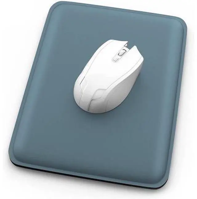 Main image of Small Mouse Pad, Thick Cushioned Mousepad, Wrist Rest Support for Pain Relieving, Made of Soft Comfortable Foam, Ergonomic Mouse Mat with Non-Slip Rubber Base, 7 x 8.5 Inches, Grey