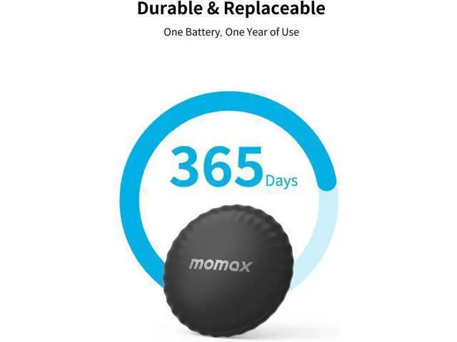 Alt view image 2 of 7 - MOMAX Key Finder, Tracker Tag, Works with Apple Find My (iOS Only), Key Tracker with APP,Sound Location, Key Locator Tracker for Luggage, Suitcase, Wallet, Pet, Kid