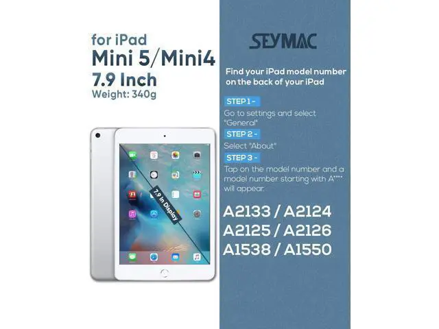 Alt view image 2 of 7 - iPad Mini 5 / Mini 4 Case 7.9 Inch for Kids, Durable Sturdy Heavy Duty Shockproof Protection Folio Stand Case with Smart Cover Auto Sleep/Wake for iPad Mini 5th / 4th Generation, Rose