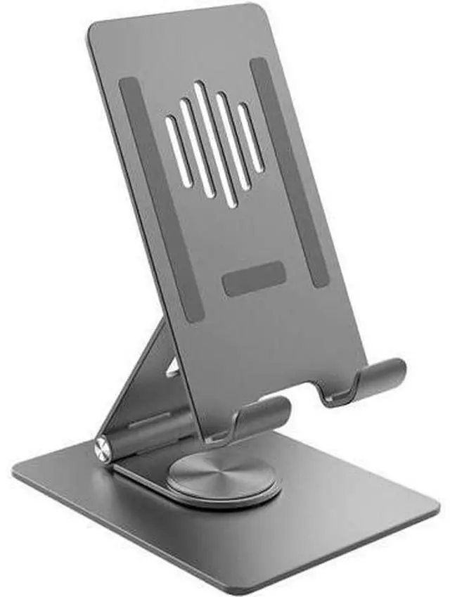 Main image of Tablet Stand for Desk, Adjustable 360% Rotation Rotatable, Holder Stand - Compatible with iPhone, Apple iPad, Samsung Galaxy and Kindle Fire Tablets