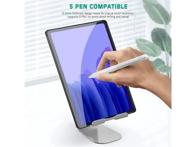 Alt view image 7 of 7 - (2 Pack) Screen Protector for Samsung Galaxy Tab A7 10.4'' 2022/2020 (SM-T500/T505/T507/T509), 9H Hardness Tempered Glass Screen Film for S Pen Compatible/Face ID/Case Friendly