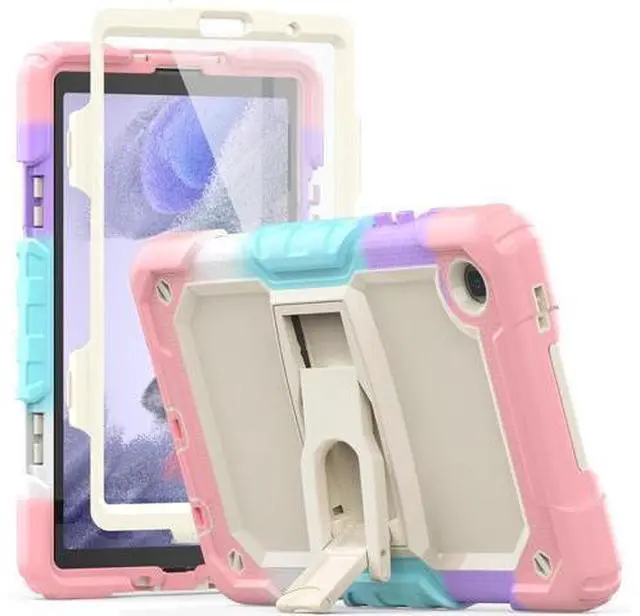 Main image of for Shockproof Galaxy Tab A7 Lite Case 2021 with Screen Protector/Built-in Stand for Galaxy A7 Lite Tablet Case 8.7 Inch Case Cover SM-T220 SM-T225 SM-T227, Pink