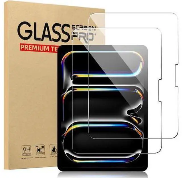 Main image of -2 Pack New iPad Pro 11 Inch M4 2024 Screen Protector Tempered Glass Flim, 9H Hardness Clear Anti-Scratch Screen Protector for iPad Pro 5th Generation 11" 2024