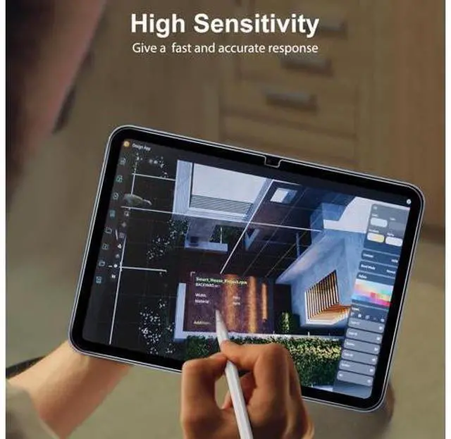 Alt view image 4 of 7 - Screen Protector for iPad A16 11th 2025(11 Inch)/10th Generation 2022(10.9 Inch) 2 Pack Tempered Glass for iPad 11/10 Gen, Case Friendly, Anti-Scratch, Touch Sensitive