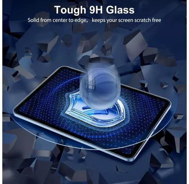 Alt view image 5 of 7 - Screen Protector for iPad A16 11th 2025(11 Inch)/10th Generation 2022(10.9 Inch) 2 Pack Tempered Glass for iPad 11/10 Gen, Case Friendly, Anti-Scratch, Touch Sensitive