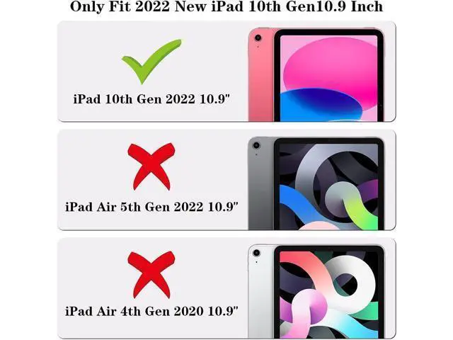 Alt view image 2 of 7 - for iPad 10th Generation Case 2022, Down Jacket Design Air Cushion Shockproof Protective Anti-Scratch Case for Girls Kids Light Weight TPU Tablet Cover for iPad 10th Gen 10.9 inch Black