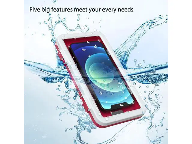 Alt view image 2 of 6 - Shower Phone Holder Fits 4-7 inches Cell Phone for Wall Mirror Bathtub, 360 Rotating Adhesive iPhone Case for Vertically and Horizontally with Anti-Fog Screen Sensitivity