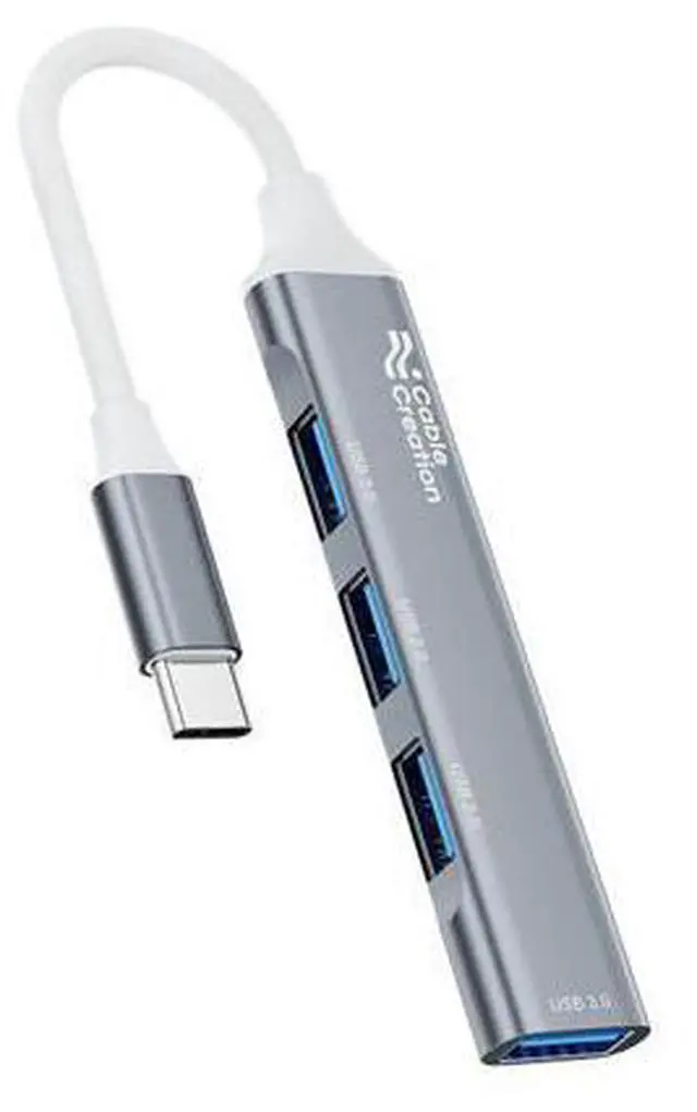 Main image of USB C Hub, 4 Ports USB 3.0X1 USB 2.0X3 Hub Splitter with 5Gbps Data Transfer, USB C Splitter for Type C MacBook, Mac Pro, iMac, Surface, XPS, Flash Drive, Mobile HDD