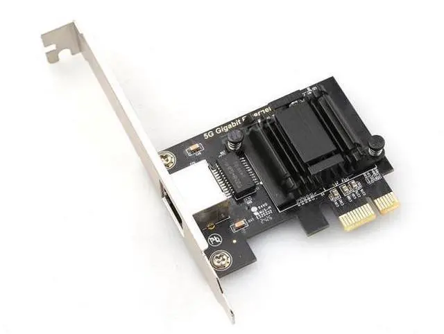 Main image of 5Gb PCIe Network Card, PCIe Ethernet Card with Extra Low-Profile, PCI Express Network Adapter for PC Windows 11/10 & Windows Server 2022 ONLY, PCIe to 5 Gigabit NIC Card