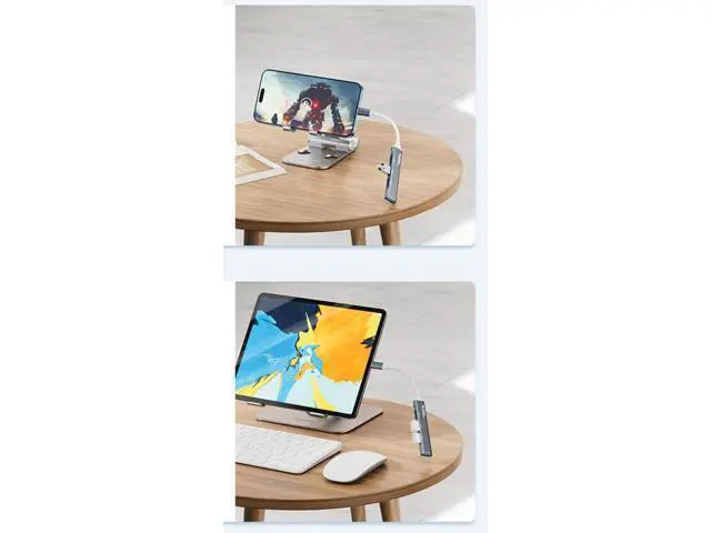 Alt view image 7 of 7 - USB C Hub, 4 Ports USB 3.0X1 USB 2.0X3 Hub Splitter with 5Gbps Data Transfer, USB C Splitter for Type C MacBook, Mac Pro, iMac, Surface, XPS, Flash Drive, Mobile HDD