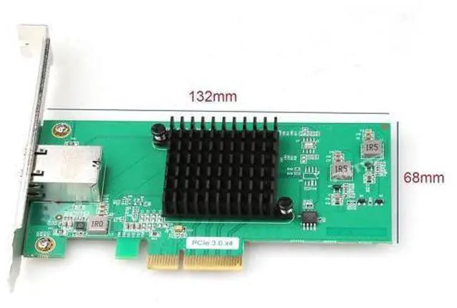 Alt view image 6 of 7 - 10G Ethernet PCIe Network Adapter Lan Card, AQUANTIA AQC107 Chipset 10Gbps LAN Controller, RIITOP 10G/5G/2.5G/1G/100Mbps RJ45 NIC Card,Support PXE for Windows 11 and Linux