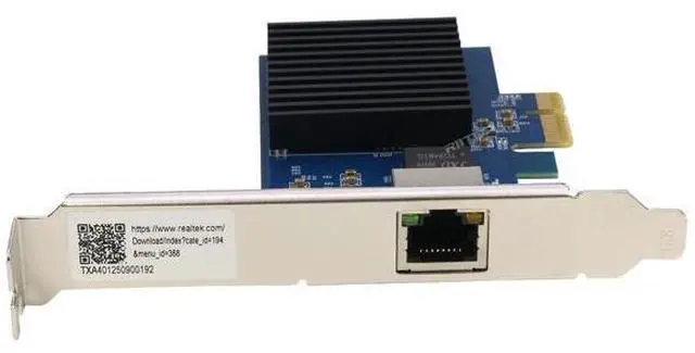 Alt view image 2 of 5 - 10GB PCIe Network Card RJ45, RIITOP PCI-e to 10 Gigabit Ethernet Adapter, Supports Windows 11/10/8.1/8/7, Servers 2019/2016/2012 R2, and Linux