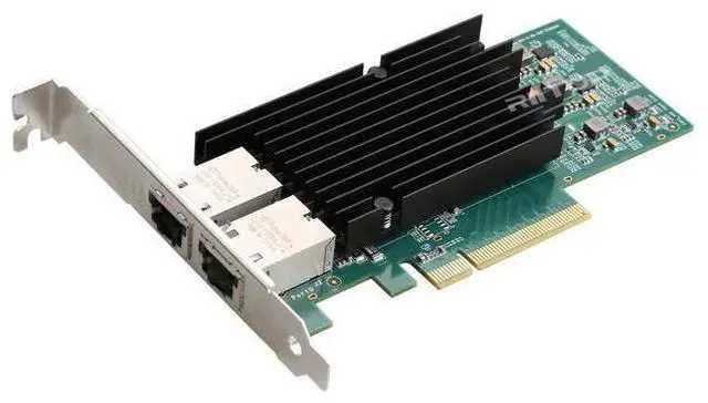 Alt view image 4 of 7 - 10Gb Dual LAN Base-T PCI-e Network Card, Intel X540 Controller, RIITOP 10Gbps Ethernet Adapter, 2 * 10Gbe RJ45 Port , Support Windows/Windows Server/Linux/Vmware/ESX