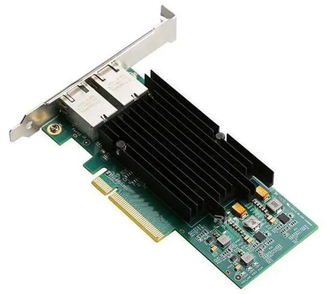 Alt view image 5 of 7 - 10Gb Dual LAN Base-T PCI-e Network Card, Intel X540 Controller, RIITOP 10Gbps Ethernet Adapter, 2 * 10Gbe RJ45 Port , Support Windows/Windows Server/Linux/Vmware/ESX