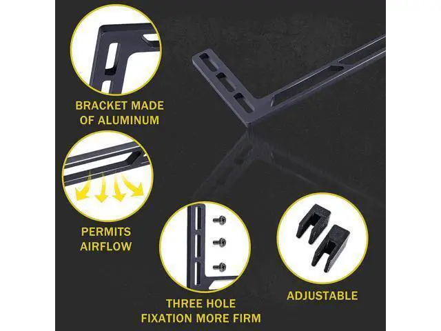 Alt view image 2 of 7 - CloverTale Graphics Card GPU Brace Support, Video Card Sag Holder Bracket, Anodized Aerospace Aluminum (Upgraded Version Black)