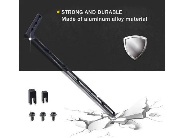 Alt view image 4 of 7 - CloverTale Graphics Card GPU Brace Support, Video Card Sag Holder Bracket, Anodized Aerospace Aluminum (Upgraded Version Black)