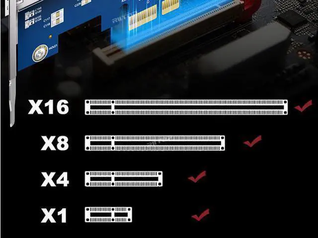 Alt view image 3 of 7 - 10Gb PCIe x1 NIC Network Card, Single SFP+ Port, with Realtek 8127 Controller, Ethernet LAN Adapter Support Windows Server/Linux/VMware, Come with Low Profile Bracket PCIe x1