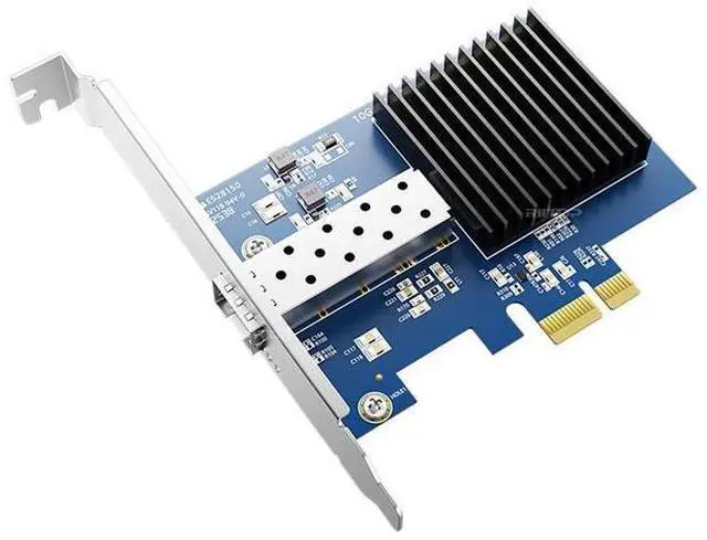 Alt view image 5 of 7 - 10Gb PCIe x1 NIC Network Card, Single SFP+ Port, with Realtek 8127 Controller, Ethernet LAN Adapter Support Windows Server/Linux/VMware, Come with Low Profile Bracket PCIe x1
