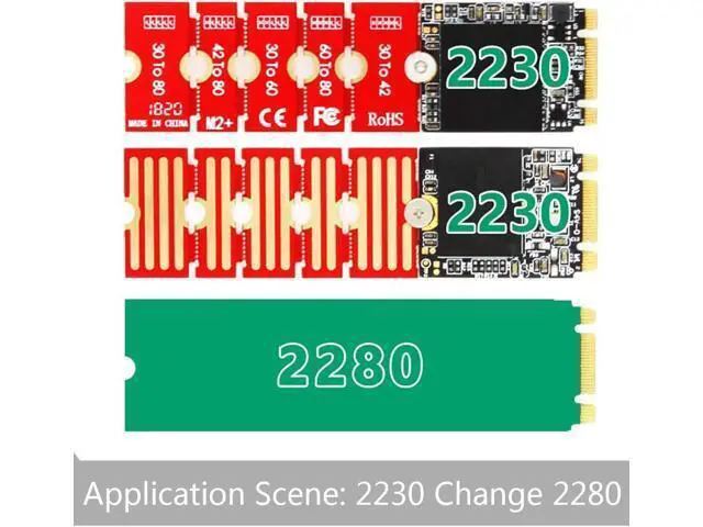 Alt view image 4 of 7 - RingBuu - Extended Bracket, M2 M2PLUS NGFF NVME M.2 Extended Transfer 2230, 2242, 2260, 2280 Aircraft M2 Change Long Size NVME NGFF M.2 U.2 M3 M.3 SSD