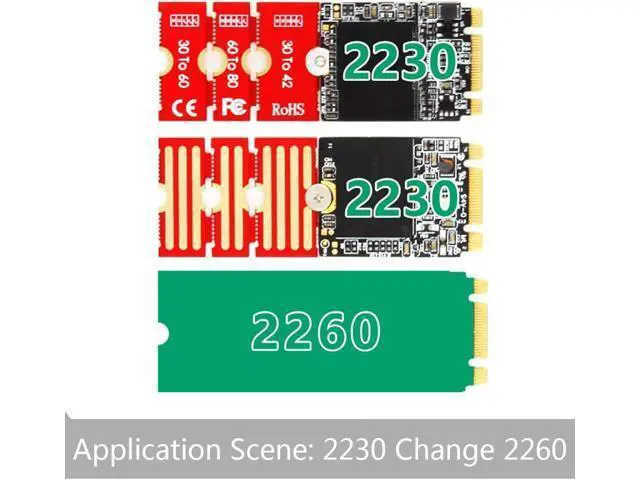 Alt view image 6 of 7 - RingBuu - Extended Bracket, M2 M2PLUS NGFF NVME M.2 Extended Transfer 2230, 2242, 2260, 2280 Aircraft M2 Change Long Size NVME NGFF M.2 U.2 M3 M.3 SSD