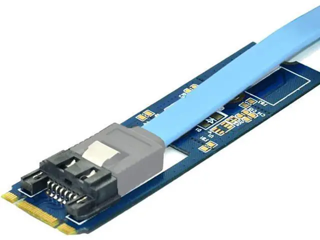 Alt view image 3 of 6 - M.2 to SATA 7Pin Adapter Card M.2 Key B-M to SATA3.0 Converter Board for M2 NGFF 2242 2260 2280 SDD