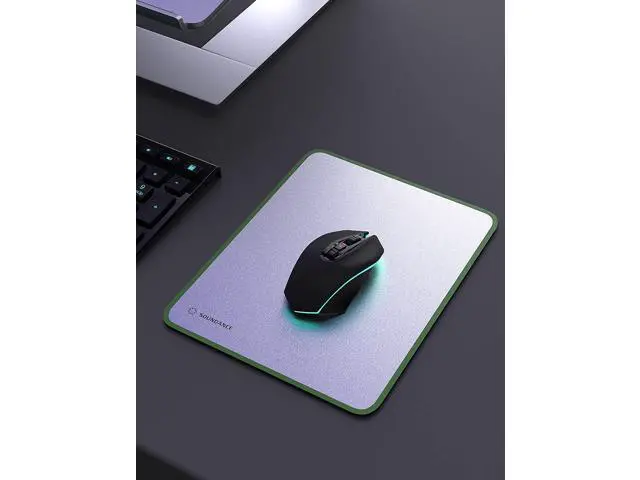 Alt view image 5 of 7 - Mouse Pad for Optical Mice Fast DPI Speed, Waterproof Computer Mouse Mat with Ultra-Smooth Surface, Anti-Slip Rubber Base, Portable Mousepad for Gaming Office, 10 × 7.8 Inches, Silver