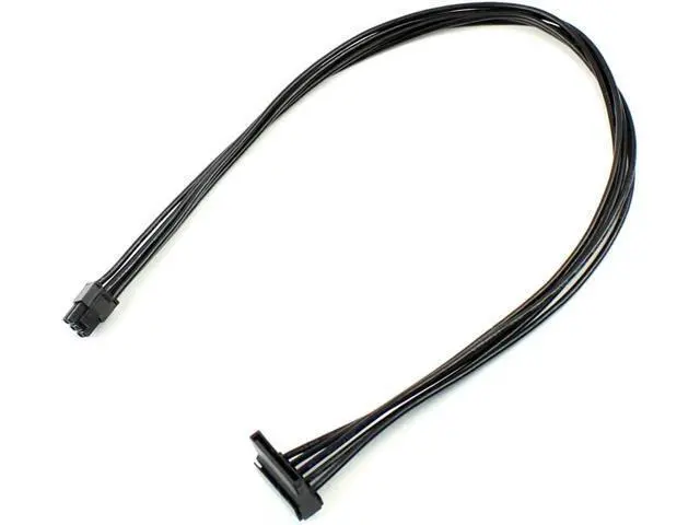 Alt view image 6 of 6 - 40CM 6Pin to SATA SDD Power Cable for Vostro 3070 3670 967 3977 3980 Desktop Computer Power Supply Expansion Cable