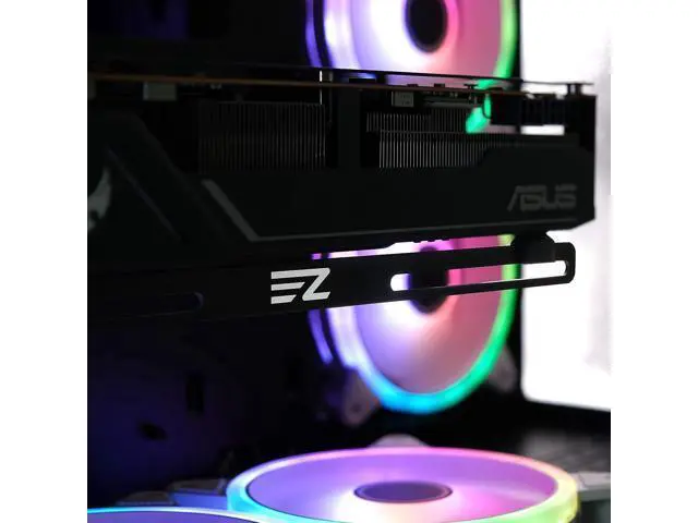 Alt view image 6 of 7 - GPU Holder,Graphics Card Brace Support,Video Card Holder,GPU VGA Bracket for Custom Desktop PC Gaming-3mm Aluminum-Black
