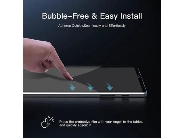 Alt view image 6 of 7 - (2 Pack) Screen Protector for Galaxy Tab A7 Lite 8.7", SM-T225/T220 Tempered Glass Screen Protector with S Pen Holder 9H Hardness Glass Film for Bubble Free/Case Friendly