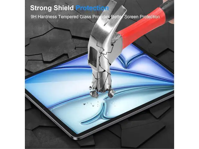 Alt view image 5 of 7 - -2 Pack New iPad Air 11 Inch M2 2024 Screen Protector Tempered Glass Flim, 9H Hardness HD Clear Compatible Face ID & Case Friendly for iPad Air 11" 6th Gen