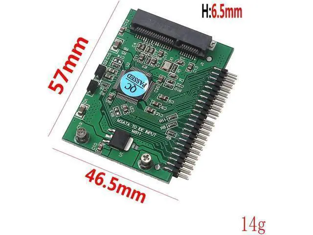 Alt view image 2 of 6 - Mini PCI-e MSata 1.8 SSD to 2.5 IDE inch HDD Hard Disk 3.3V 44pin Card PCI E Express mSATA SSD Adapter Converter for Laptop PC