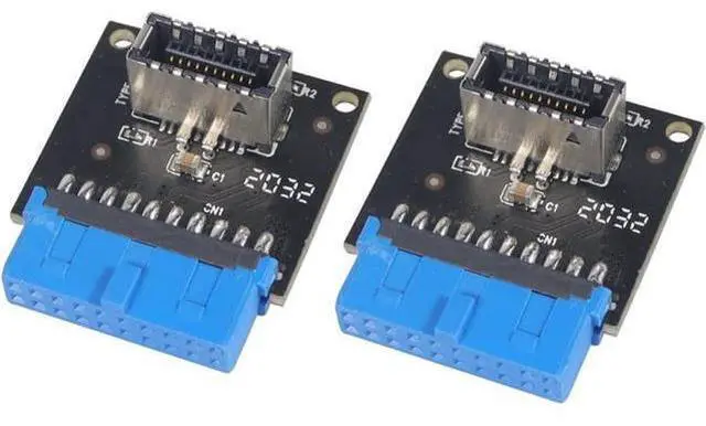 Main image of USB 3.1 Front Panel Socket to USB 3.0 20Pin Header Male Extension Cable Adapter for Motherboard Card 20P USB to Type-E Connector (2 Pcs)