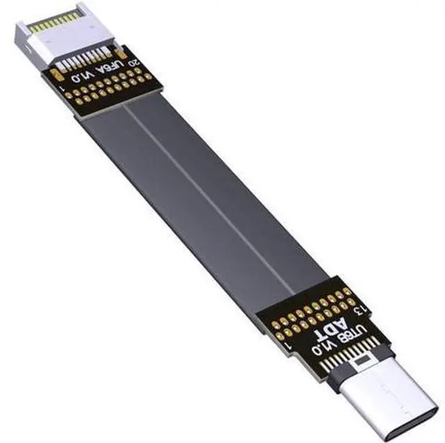 Main image of ADT-LINK USB 3.1 Extension Adapter Cable Male and Female Type-c to Type-e Data Cable 10G/BPS for ITX Motherboard Built-in USB Device (10cm,T6B-F6A)