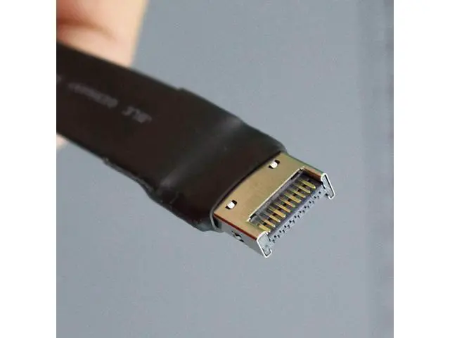 Alt view image 3 of 7 - ADT-LINK USB 3.1 Extension Adapter Cable Male and Female Type-c to Type-e Data Cable 10G/BPS for ITX Motherboard Built-in USB Device (10cm,T6B-F6A)