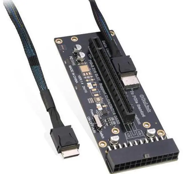 Main image of Oculink eGPU Adapter, OCuLink SFF-8612 to PCIe x16 Card with Cable for eGPU