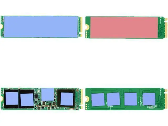 Alt view image 4 of 6 - JEYI Cooling Warship Fan NVME NGFF M.2 Heatsink 2280 ssd Metal Sheet Thermal Conductivity Silicon Wafer Cooling Fan Heatsink (Red)