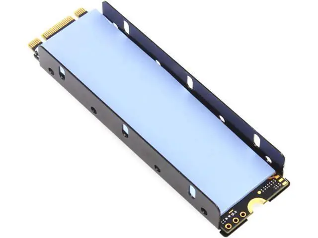 Alt view image 6 of 6 - JEYI Cooling Warship Fan NVME NGFF M.2 Heatsink 2280 ssd Metal Sheet Thermal Conductivity Silicon Wafer Cooling Fan Heatsink (Red)