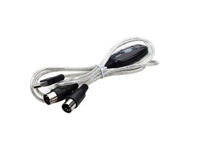 Alt view image 3 of 3 - MIDI Cable,USB to MIDI Cable PC to Synthesizer Microphone Keyboard Instrument Converter Adapter for Home Music Studio,Compatible Windows,Vista,Mac